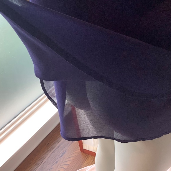 Rock & Republic Royal Blue Layered Tank Top With Metallic Straps Size Medium - Picture 6 of 9